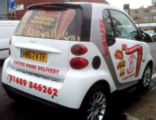 Car Sign ‘Fingers Home Delivery’